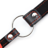Bâillon en cœur - Collier d'amour - Ball-gag - ROUGE ET NOIR