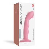 Dildo vibrant à double tapotement - WAVE - Bleu, Corail