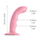 Dildo vibrant à double tapotement - WAVE - Bleu, Corail