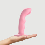 Dildo vibrant à double tapotement - WAVE - Bleu, Corail