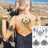 Feuille - Tatoos temporaires - Séance photo - LOTUS NOCTURNE - BZ-127