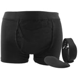 Boxer vibrant pour hommes à télécommande - Noir - L-XL