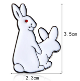 Épinglette - LAPINS SEXY - BUNNY STYLE - Broche