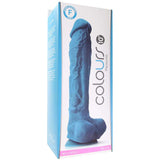 Dildo réaliste non-vibrant - COLOURS PLEASURES - Bleu - 10"