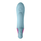 Cora - Vibro double stimulation à tapotements - Turquoise