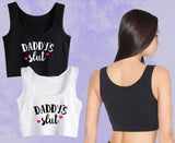 Top - DADDY'S SLUT - Cotton Spandex - NOIR ou BLANC - OSXL