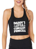 Top - DADDY'S LITTLE CUMSLUT PRINCESS - Cotton Spandex - OSXL