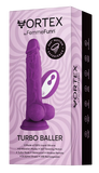 Vortex - Turbo Baller - Dildo vibrant avec rotation - Mauve