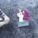 Épinglette - I'M A F*CKING UNICORN - JE SUIS UN P*TAIN DE LICORNE - Broche