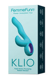 Kilo turquoise - Vibrateur triple action - FemmeFunn