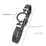 Bâillon ouvert - O-ring gag - Noir