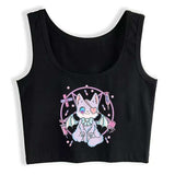 Top - PURRRFECT EVIL - PILLS - Cotton Spandex - OSXL