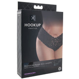 WOW! - Lingerie - Petite culotte en dentelle noire avec perles - OSXL