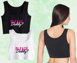 Top - PLEASE DADDY? - Cotton Spandex - NOIR ou BLANC - OSXL