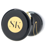 Plug anal en verre - SECRET KISSES - 4'' - Noir et or