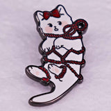 Épinglette - Rope Kitten - Broche