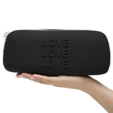 Sac de rangement en silicone - Love - HAPPY RABBIT - Moyen - Noir