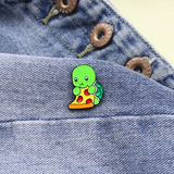 Épinglette - TORTUE PIZZA KAWAII - Broche
