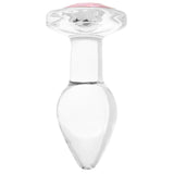 Ensemble de plugs anal en verre - ADAM & EVE - Gemme rose - S M L