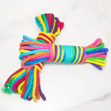 Corde bondage arc-en-ciel - Funfetti Rainbow - 8 m