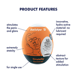 Oeuf masturbateur - Crunchy - Orange