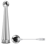 Vibromasseur wand en métal - Tease Me Rechargeable Metal Vibrator