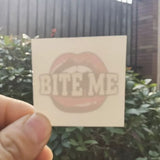 Tatoo temporaire - Séance photo - BITE ME