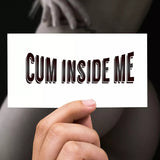 Tatoo temporaire - Séance photo - CUM INSIDE ME