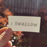 Tatoo temporaire - Séance photo - I SWALLOW