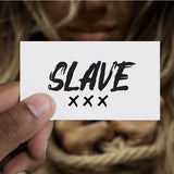 Tatoo temporaire - Séance photo - SLAVE xxx