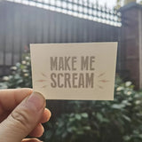 Tatoo temporaire - Séance photo - MAKE ME SCREAM