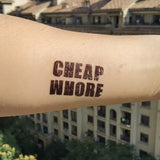 Tatoo temporaire - Séance photo - CHEAP WHORE
