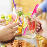 PAILLES PÉNIS COCKTAILS - MAUVE - PAQUET DE 10