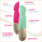 SUNDAZE - Vibrateur à mouvement - Rose, Vert
