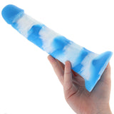Dildo Yum Yum 8 pouces - COLOURS PLEASURES - Bleu