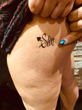Tatoo temporaire - Séance photo - SLUT