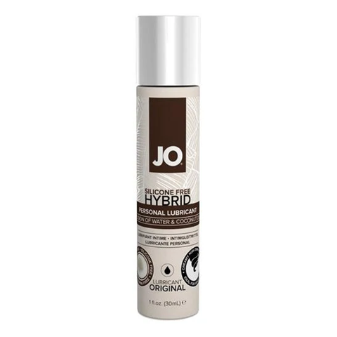 Lubrifiant à base d'eau et d'huile de noix de coco - JO Hybrid with Coconut - 1 oz et 4 oz