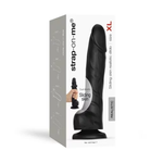 Dildo réaliste - Peau élastique - Sliding skin - Noir - L, XL, XXL