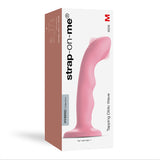 Dildo vibrant à double tapotement - WAVE - Bleu, Corail