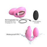 Vibrateur et stim. clitoridien couple - WONDERLOVER - Violet, Indigo, Rose