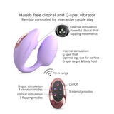 Vibrateur et stim. clitoridien couple - WONDERLOVER - Violet, Indigo, Rose