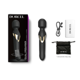 Vibromasseur Wand 3 en 1 - Dual Orgasms - Noir et Or