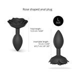 Plug anal - OPEN ROSES - Mauve, Prune, Noir - S, M, L