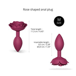 Plug anal - OPEN ROSES - Mauve, Prune, Noir - S, M, L