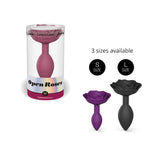 Plug anal - OPEN ROSES - Mauve, Prune, Noir - S, M, L