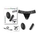 Petite culotte vibrante - SECRET PANTY 2 - Noir, Rose