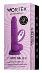 Dildo testicules vibrant avec rotation - Vortex - Turbo Baller - FEMMEFUNN - Mauve