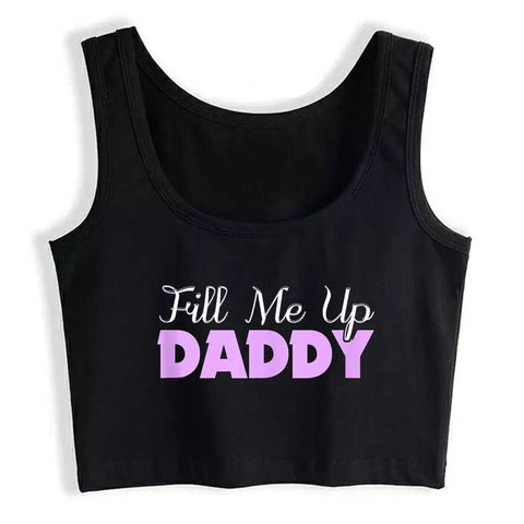 Top - FILL ME UP DADDY - Cotton Spandex - OSXL