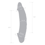 gläs - 10.5" - Dildo double large réaliste en verre