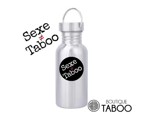 Gourde en acier inoxydable - SEXE SANS TABOO - Avec ou sans logo - 750 ml